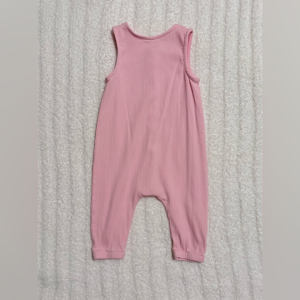 SIIX Pink Ribbed Jumpsuit - Picture 3 of 4